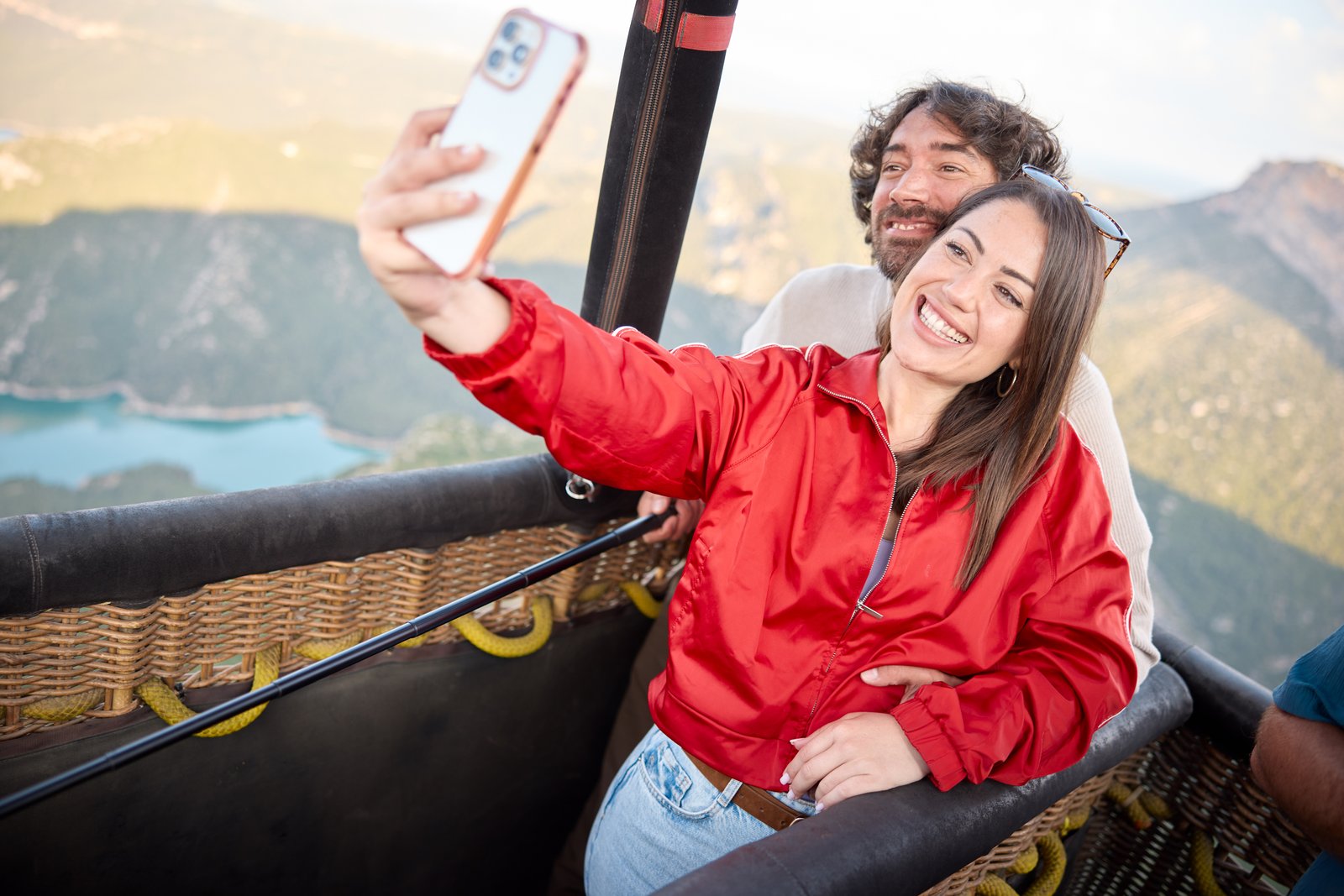 Selfie en Pareja en Globo